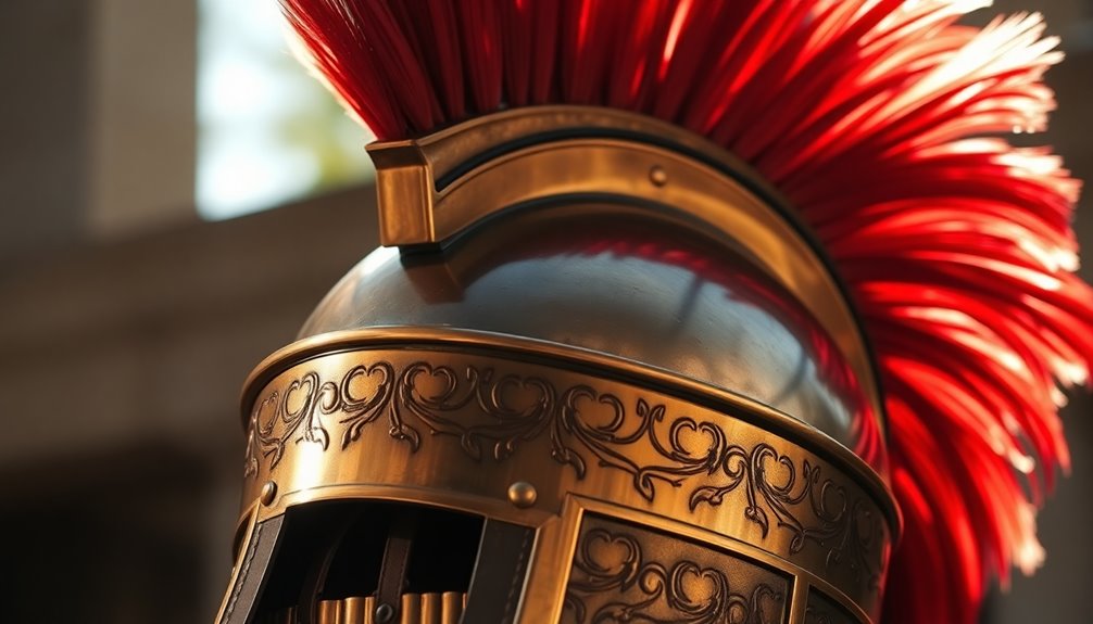 roman military helmet importance