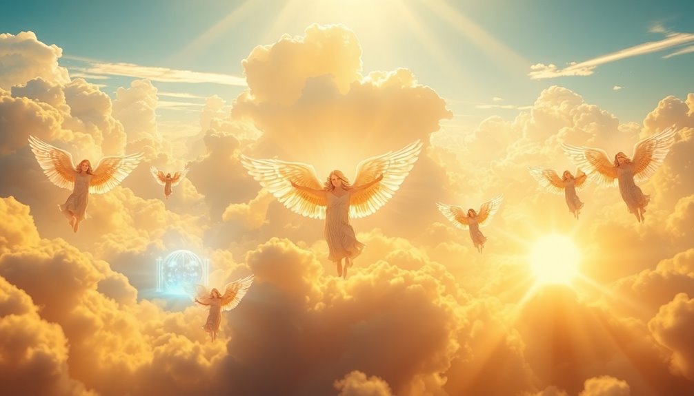 angels inhabit heavenly realms