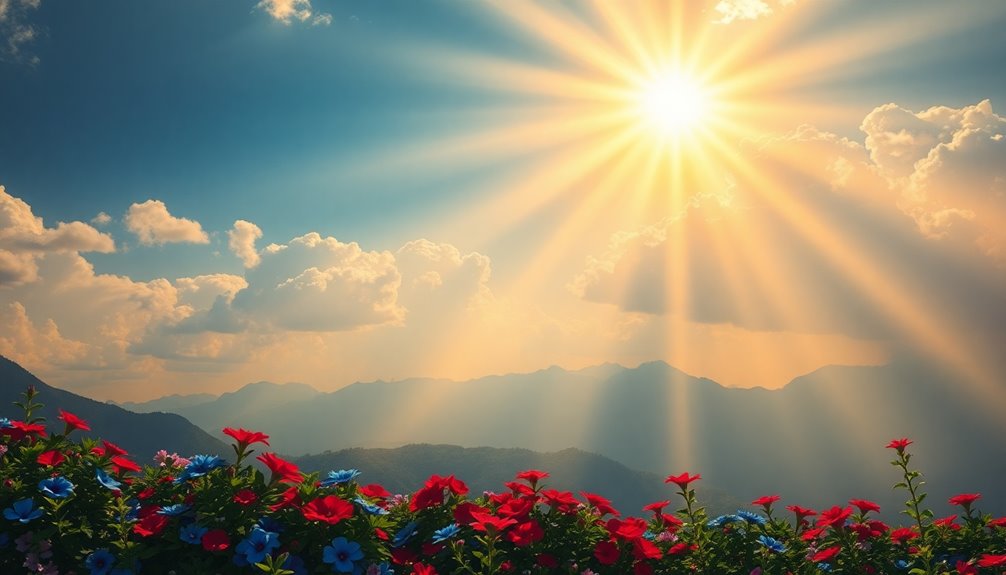 divine light brightens paradise