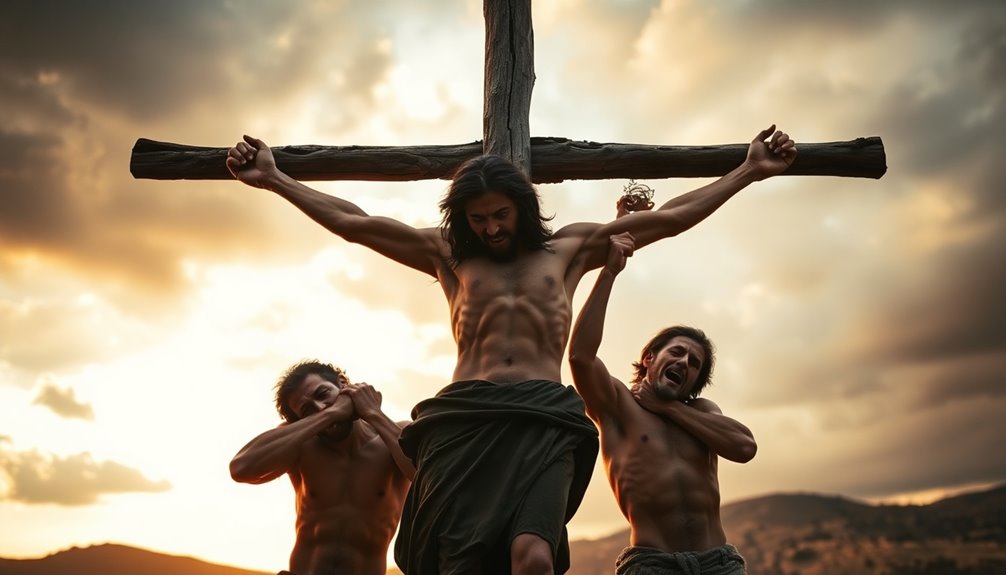 jesus crucified with criminals