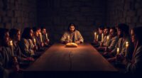 jesus shares bread wine