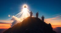 radiant appearance on mountain
