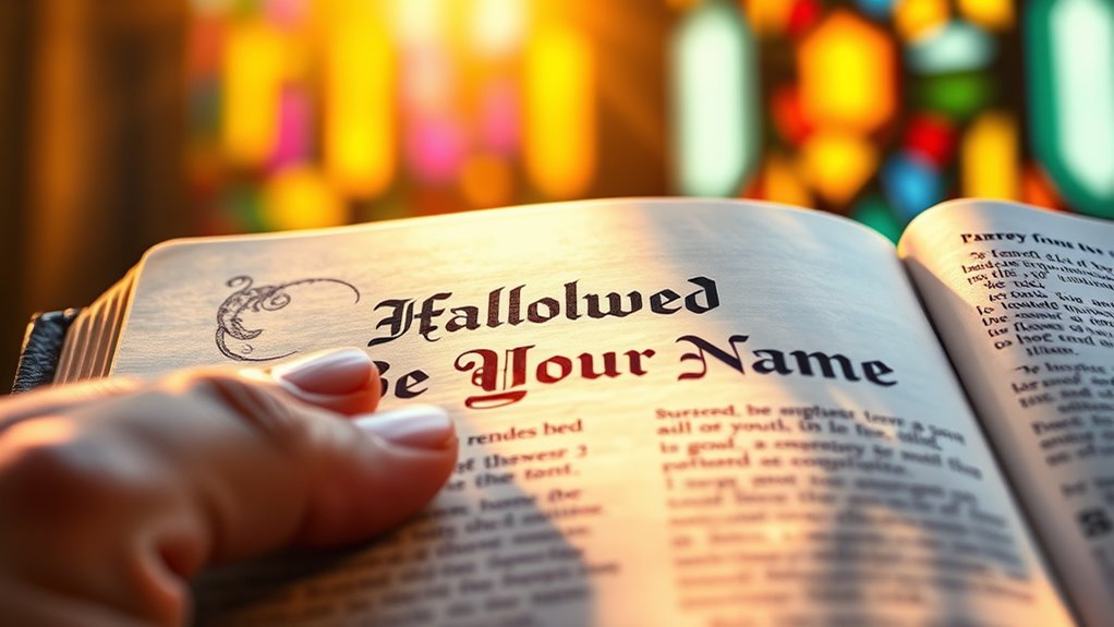 honor god s holy name