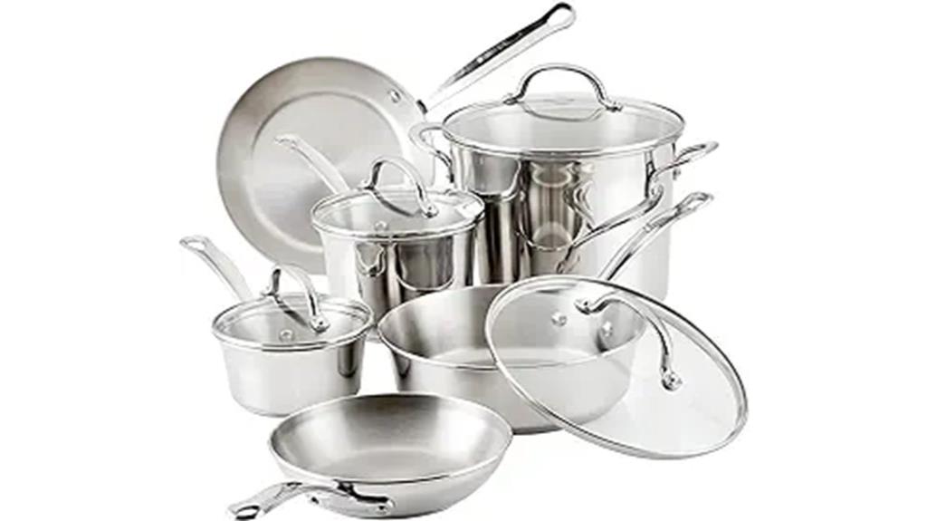 10 piece stainless steel cookware