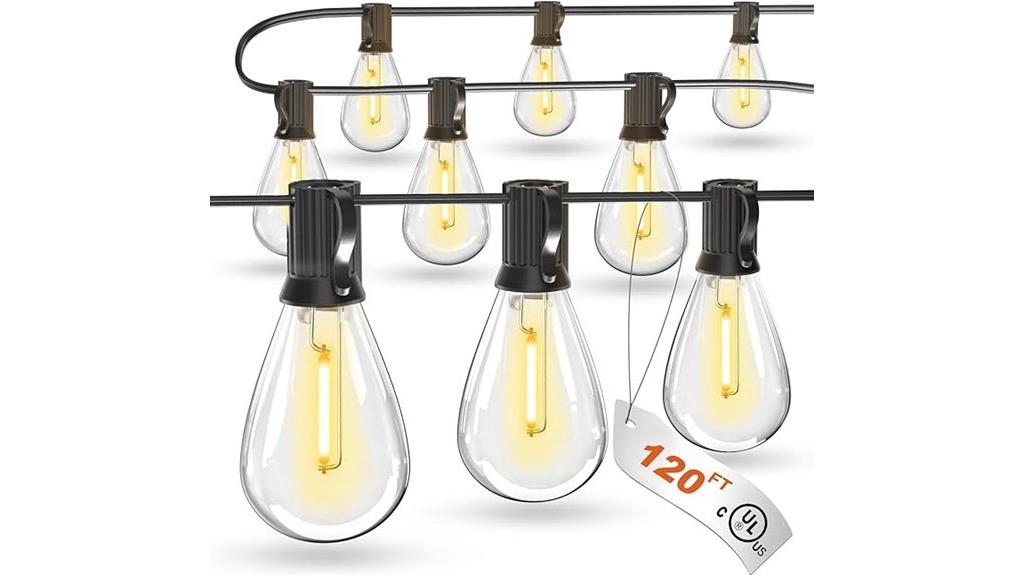 120 foot edison bulb string