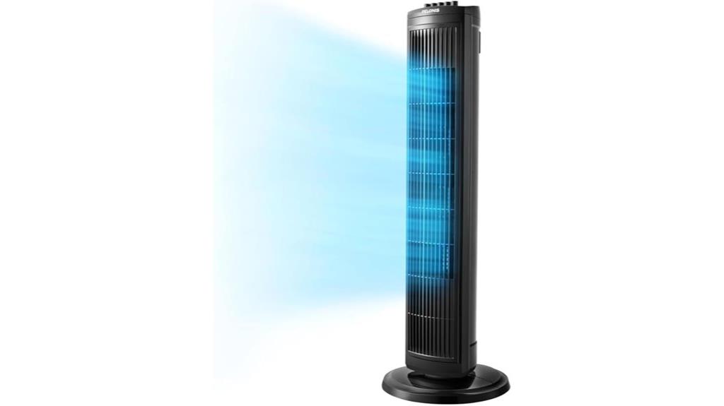 30 inch bedroom tower fan