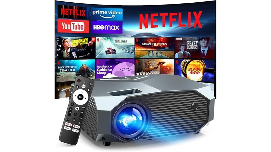4k outdoor projector features