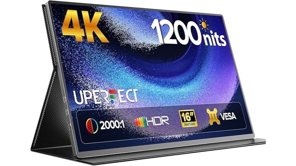 4k portable 16 inch monitor