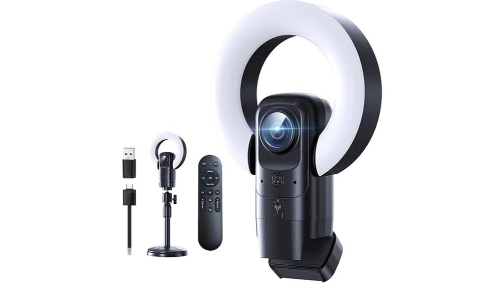 4k webcam with light