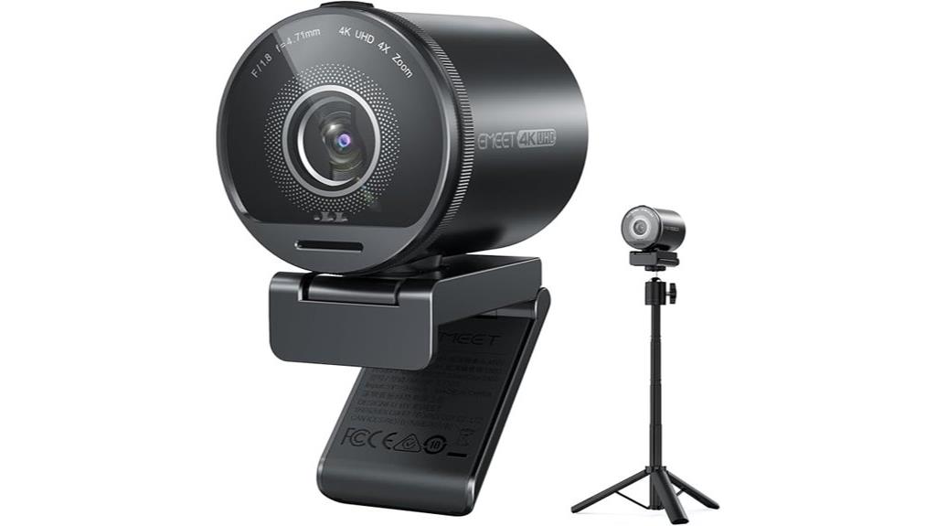 4k webcam with tripod