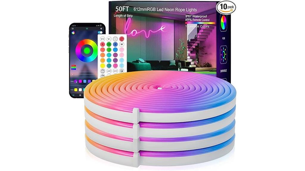50ft rgb neon rope
