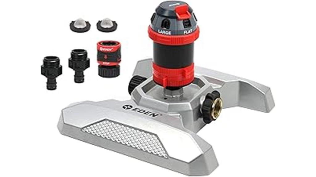 adjustable garden sprinkler system