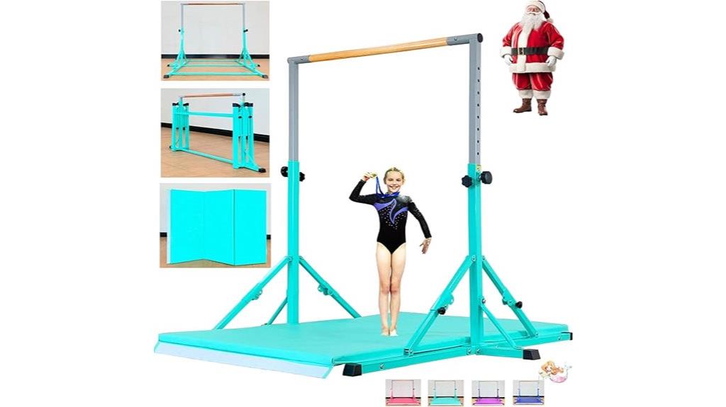 adjustable kids gymnastics bar