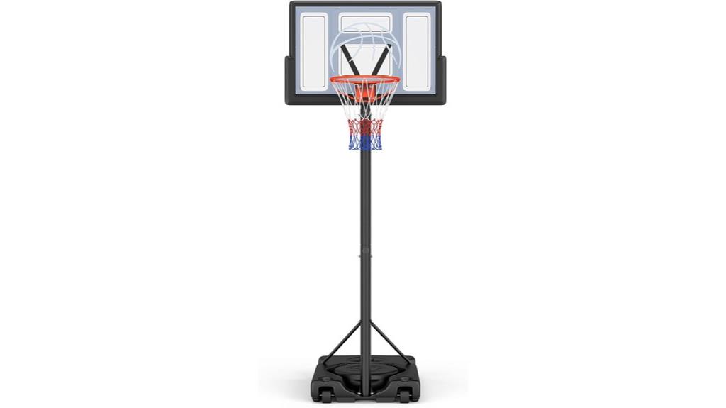 adjustable outdoor basketball hoop