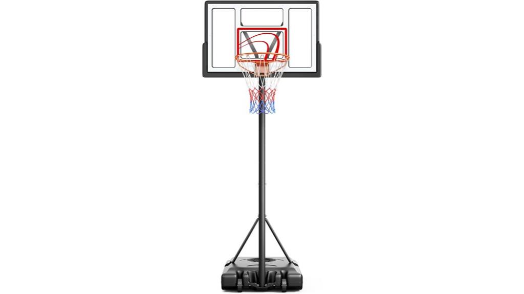 adjustable outdoor basketball hoop