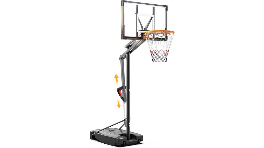 adjustable outdoor portable hoop