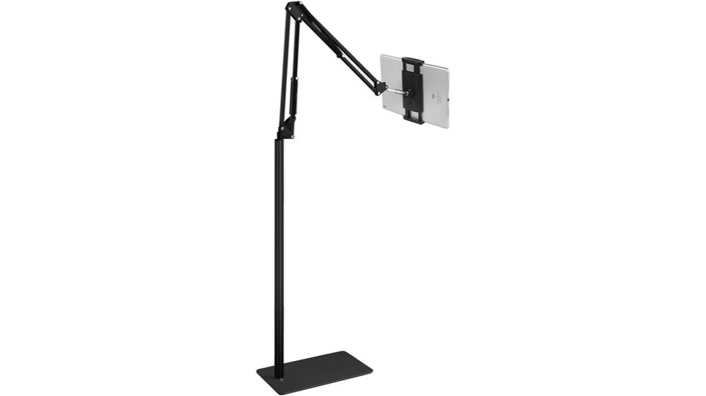 adjustable tablet floor stand