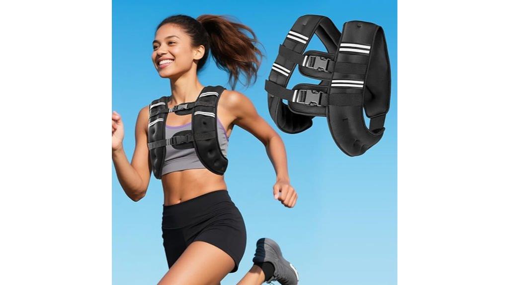 adjustable unisex weighted vest