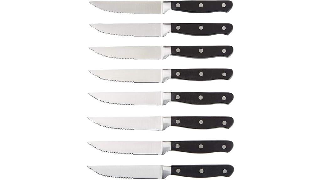 amazon basics steak knife set