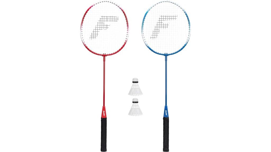 badminton racket birdie set