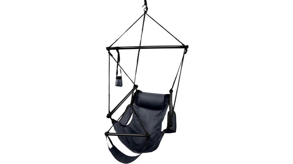 black aluminum hammock chair