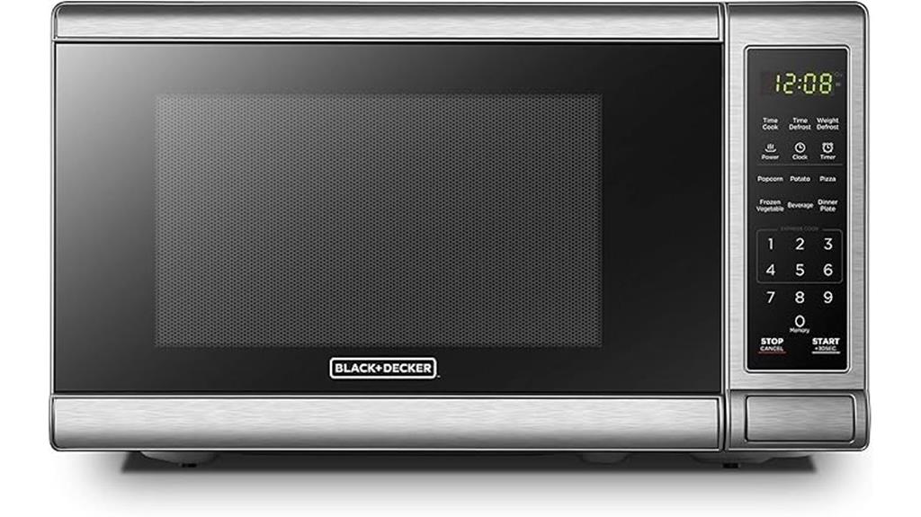 black decker digital microwave