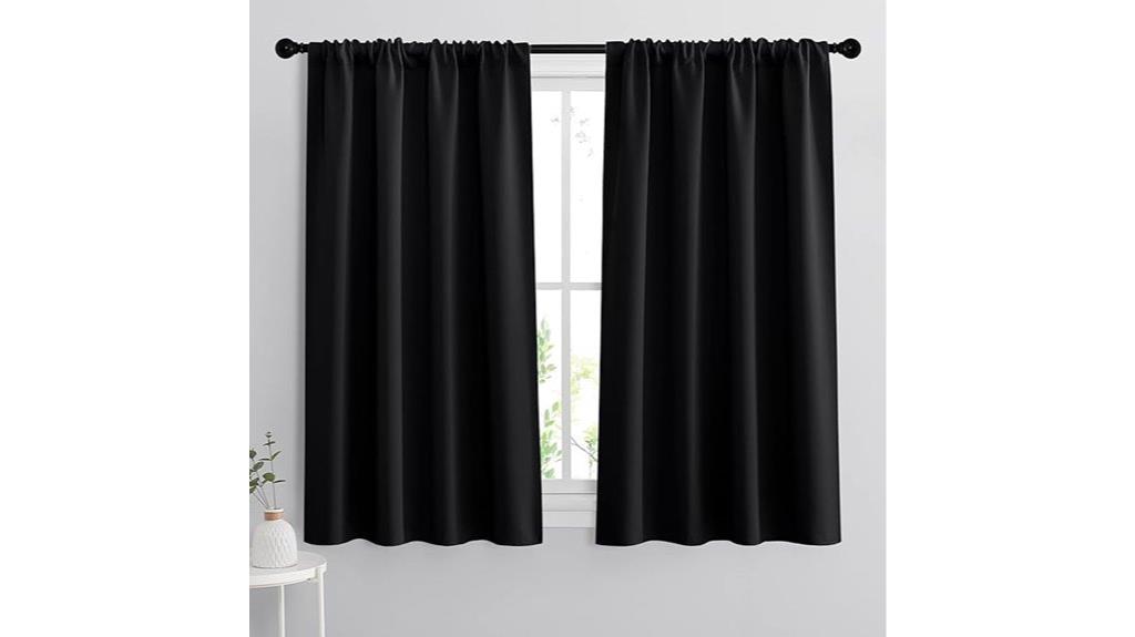 blackout bedroom curtain set