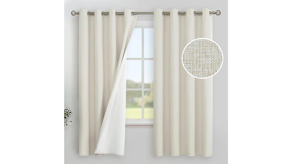 blackout linen curtain panels