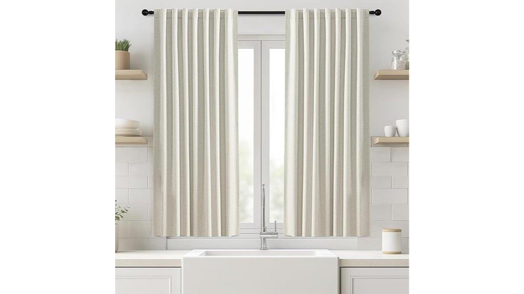 blackout linen curtain panels