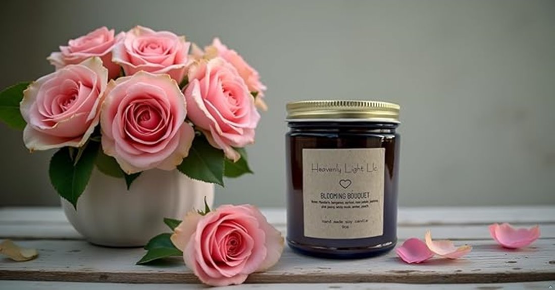 blooming bouquet soy candles