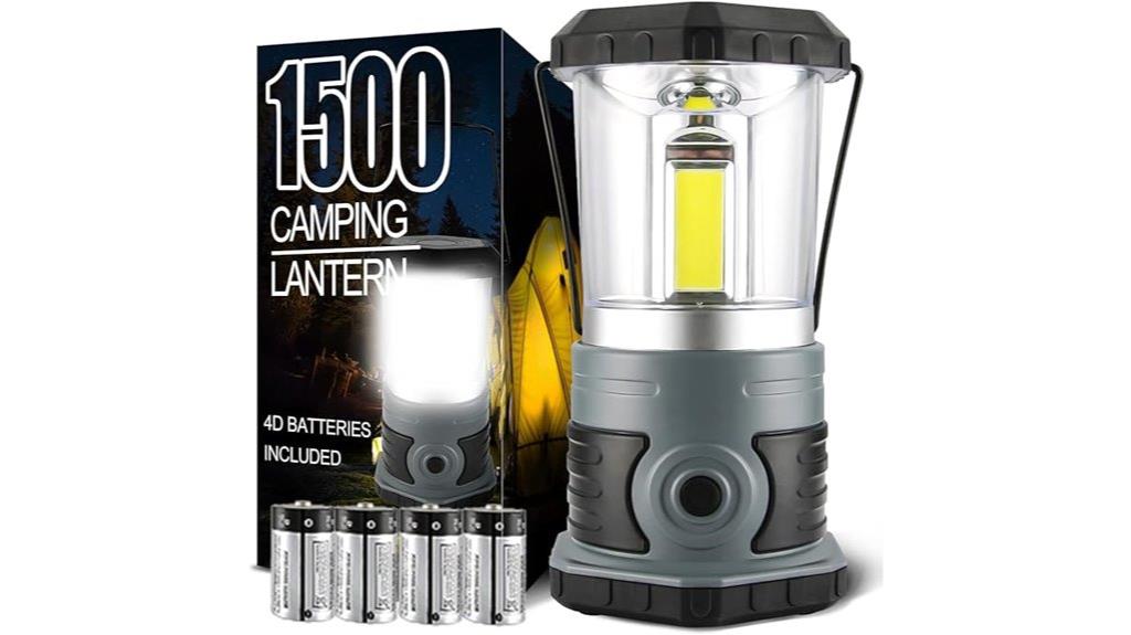bright battery powered camping lantern