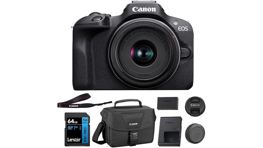 canon r100 aps c camera