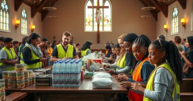 church led disaster aid
