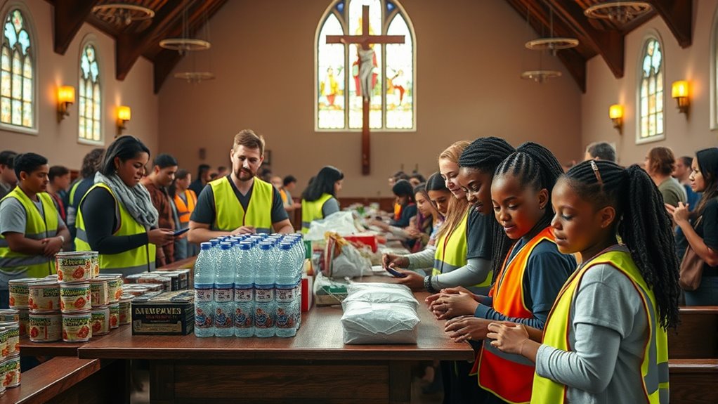 church led disaster aid