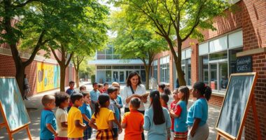 collaborating with nearby schools