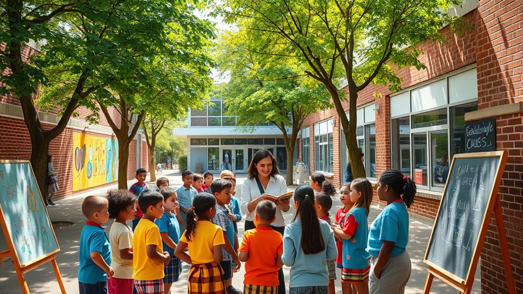 collaborating with nearby schools