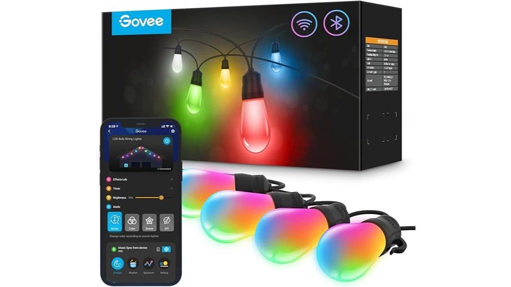 colorful wifi patio lighting