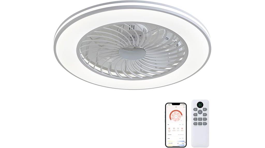 compact ceiling fan lighting