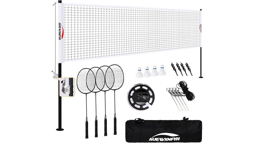 complete badminton equipment set