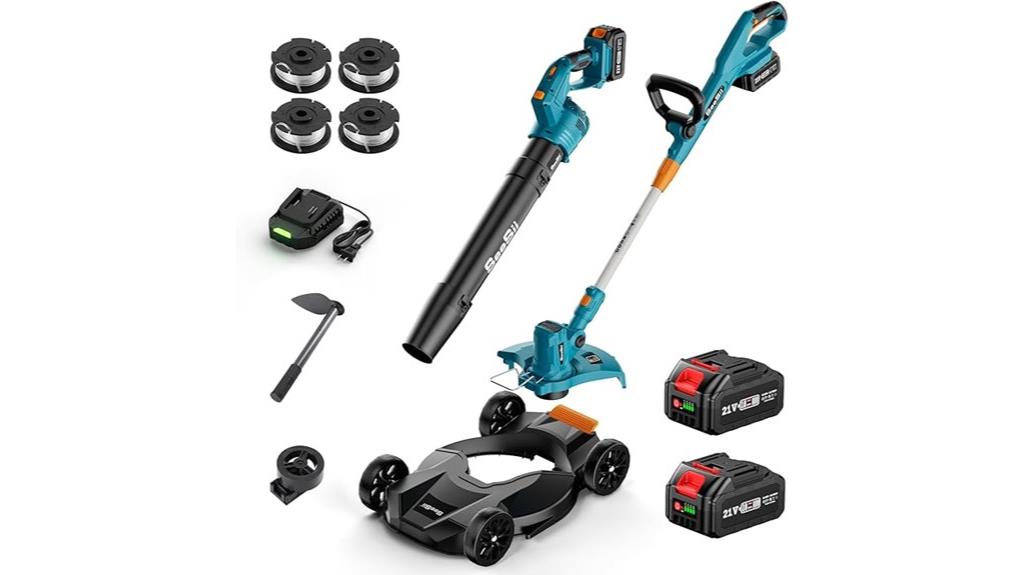 cordless trimmer blower combo