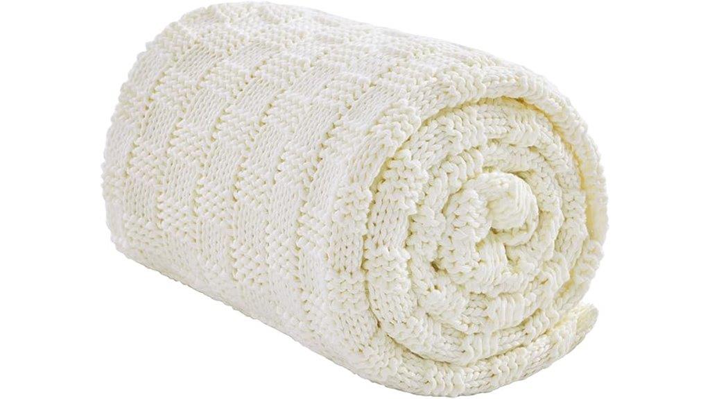 cozy chunky knit blanket