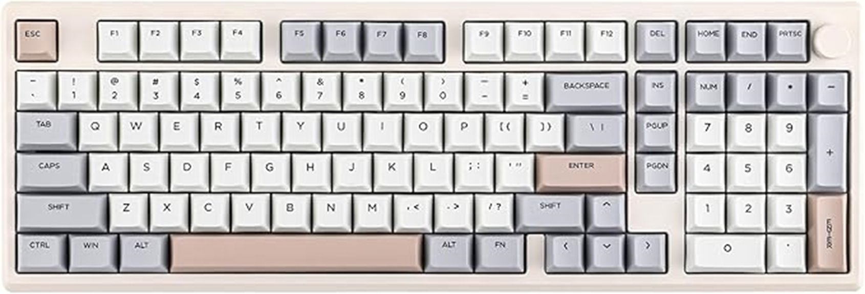 creamy white wireless keyboard