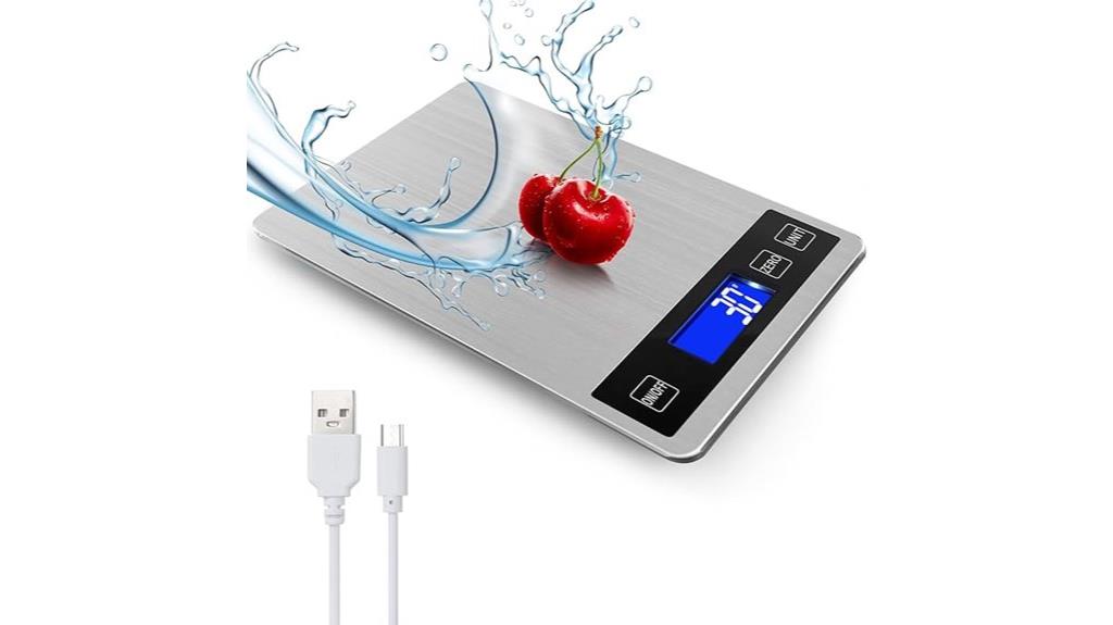 digital kitchen scale with usb