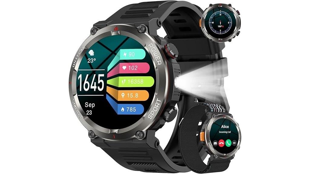 durable men s military smartwatch