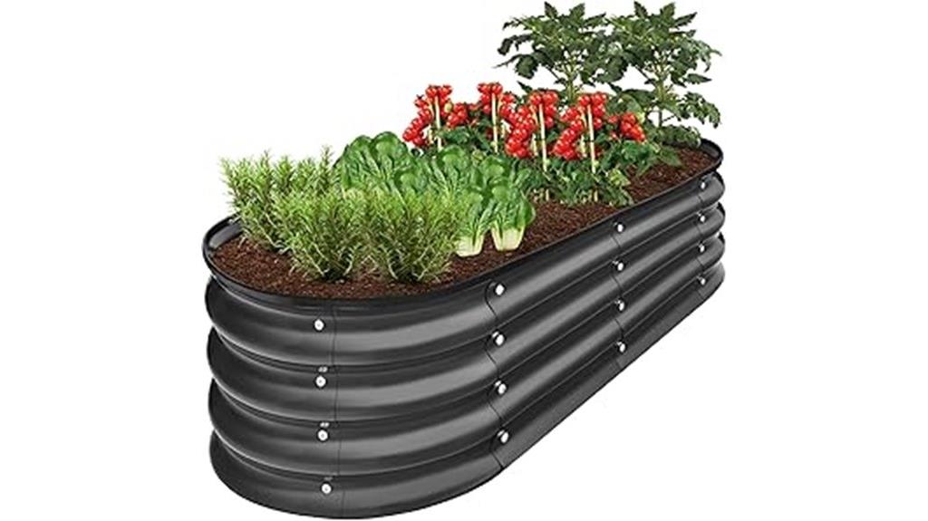 durable metal garden bed