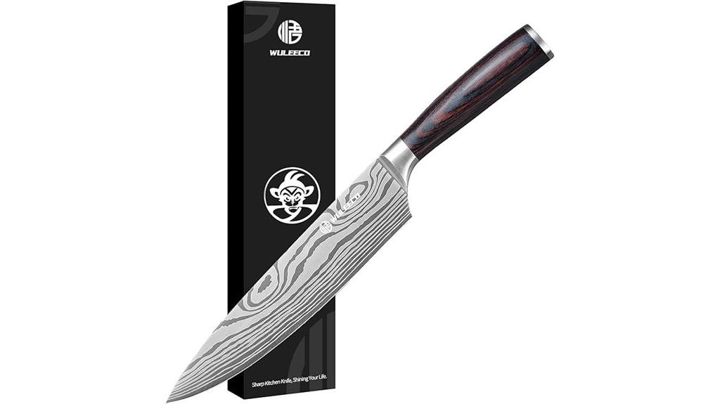 eight inch high carbon stainless steel