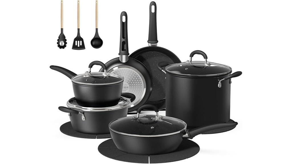 eighteen non stick cookware