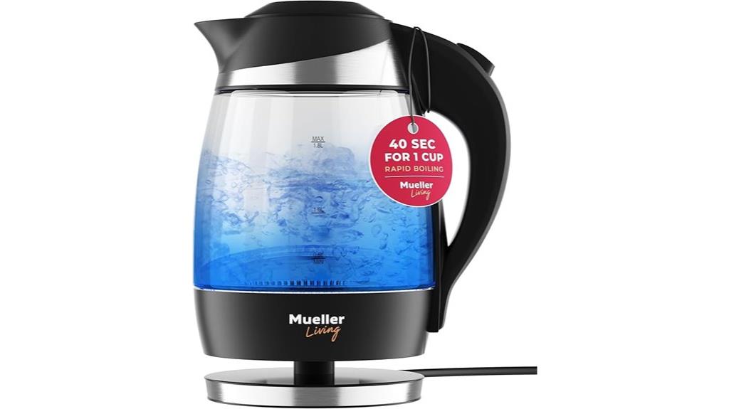 electric kettle with led