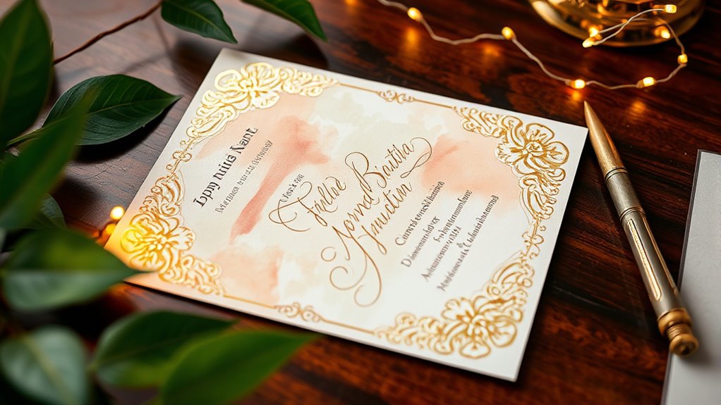 elegant typography and layout