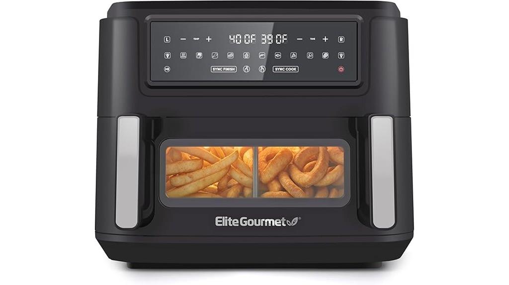 elite gourmet dual zone